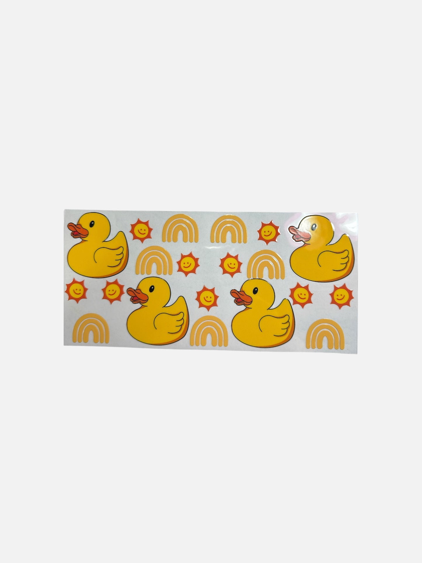 Ducks and Rainbows- 16oz UV DTF Cup Wrap Transfer for Cups #361