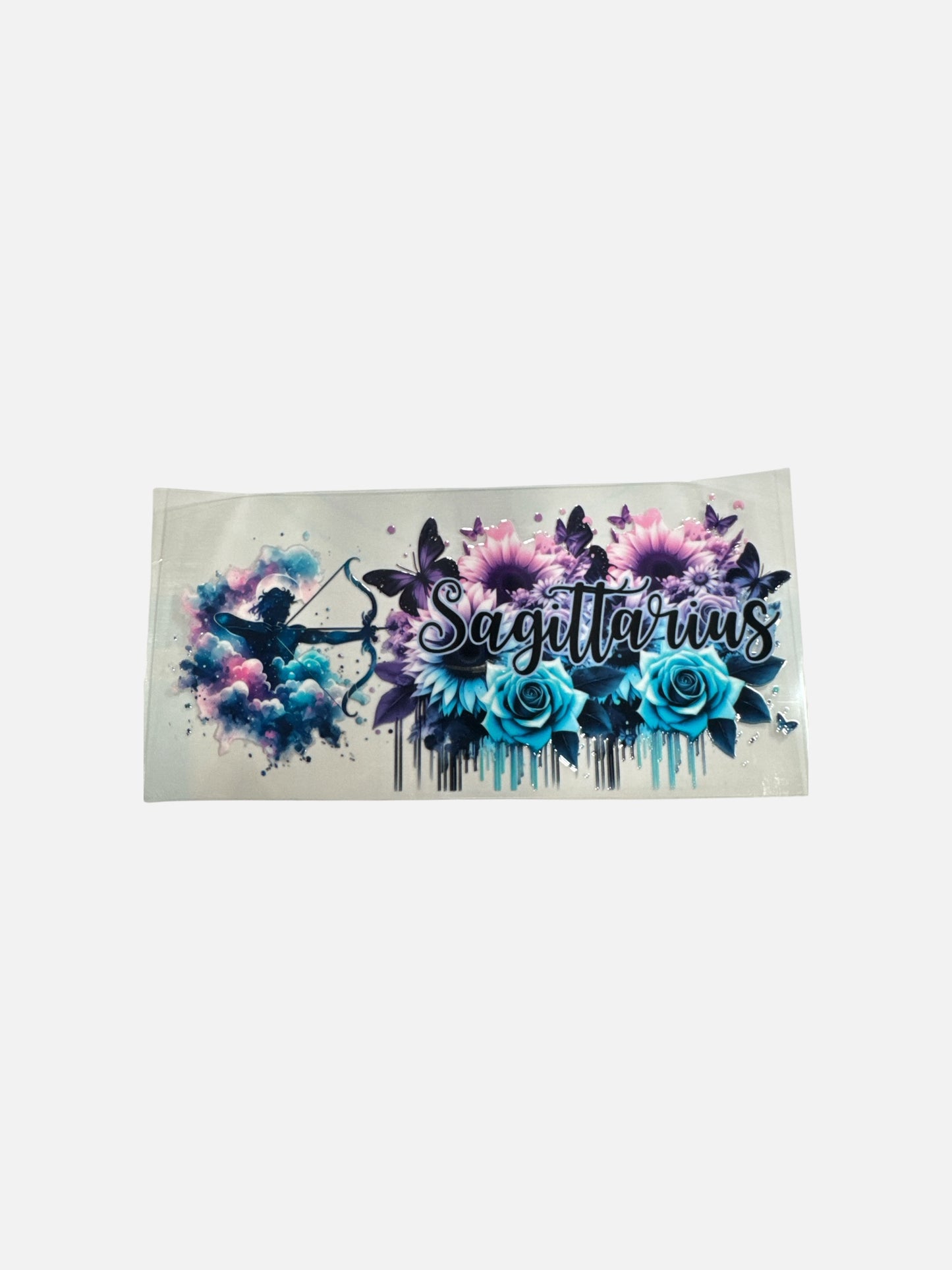 Sagittarius Zodiac Sign UV DTF 16oz Cup Wrap, #420 Tumbler Decal