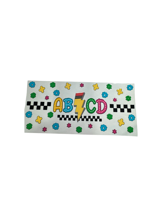 ABCD 16oz UV DTF Cup Wrap Transfer for Cups #351