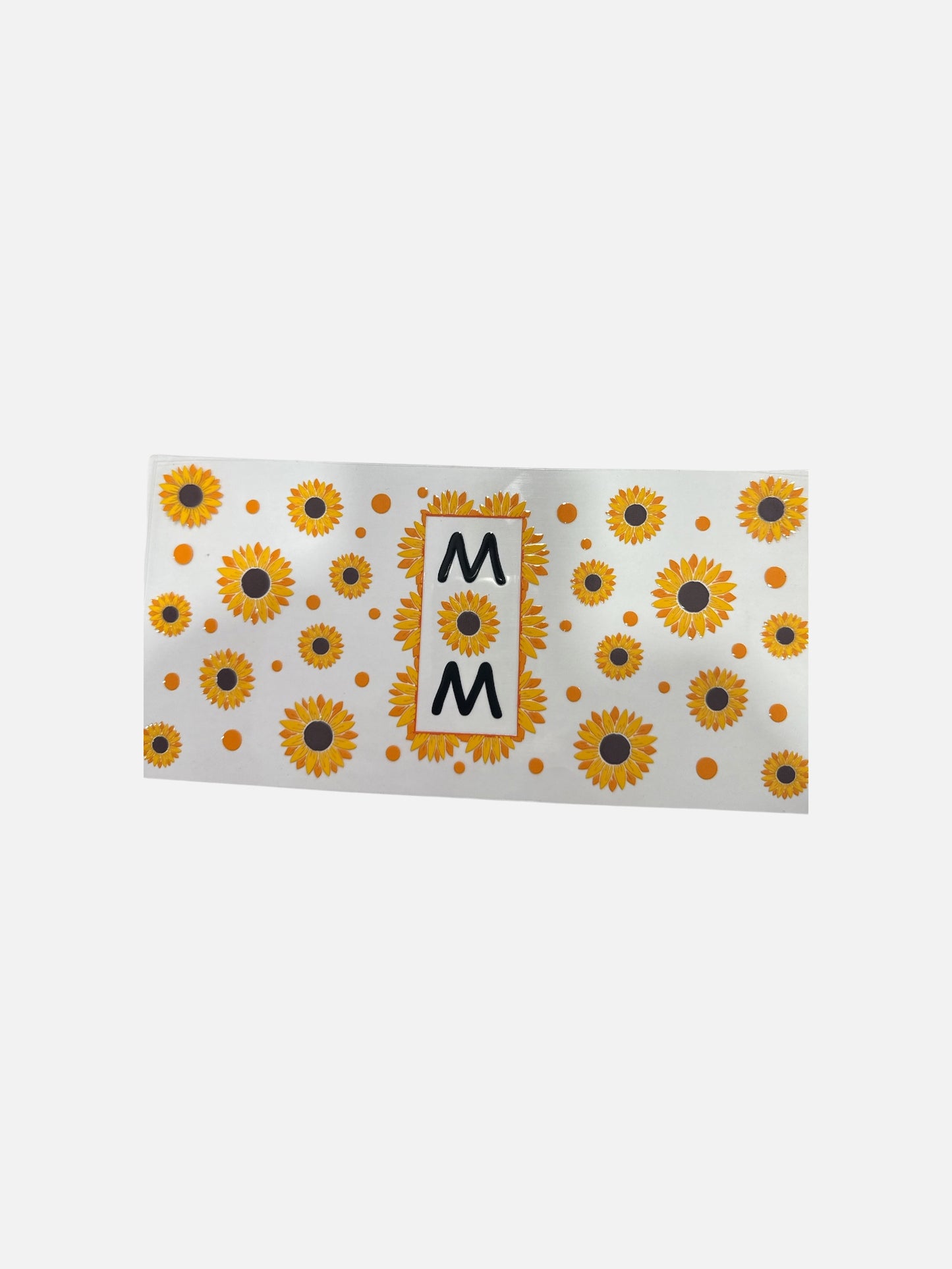 Mom with Sunflowers UV DTF 16oz Cup Wrap, #514