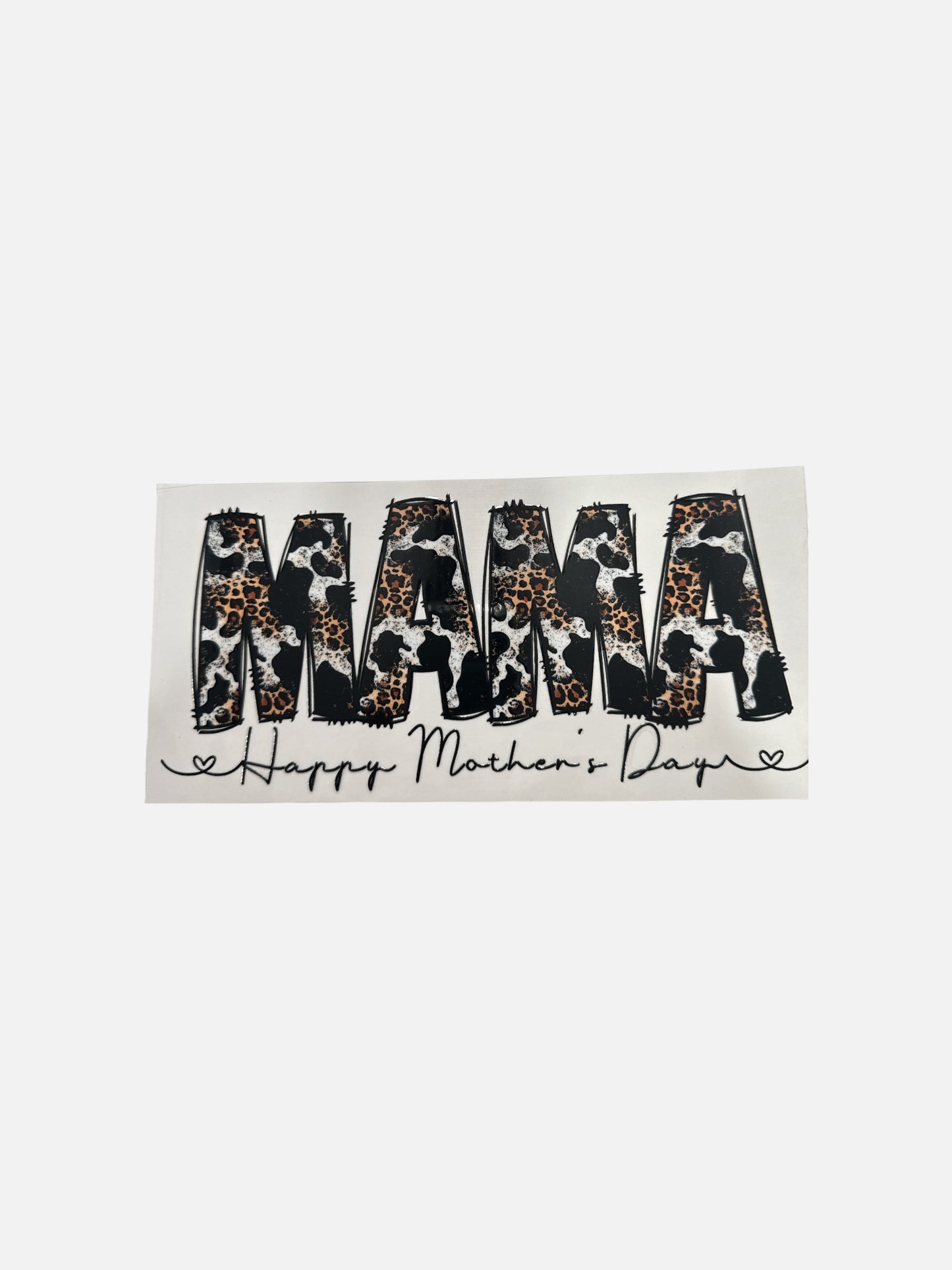 Mama Cowhide UV DTF 16oz Cup Wrap, #517