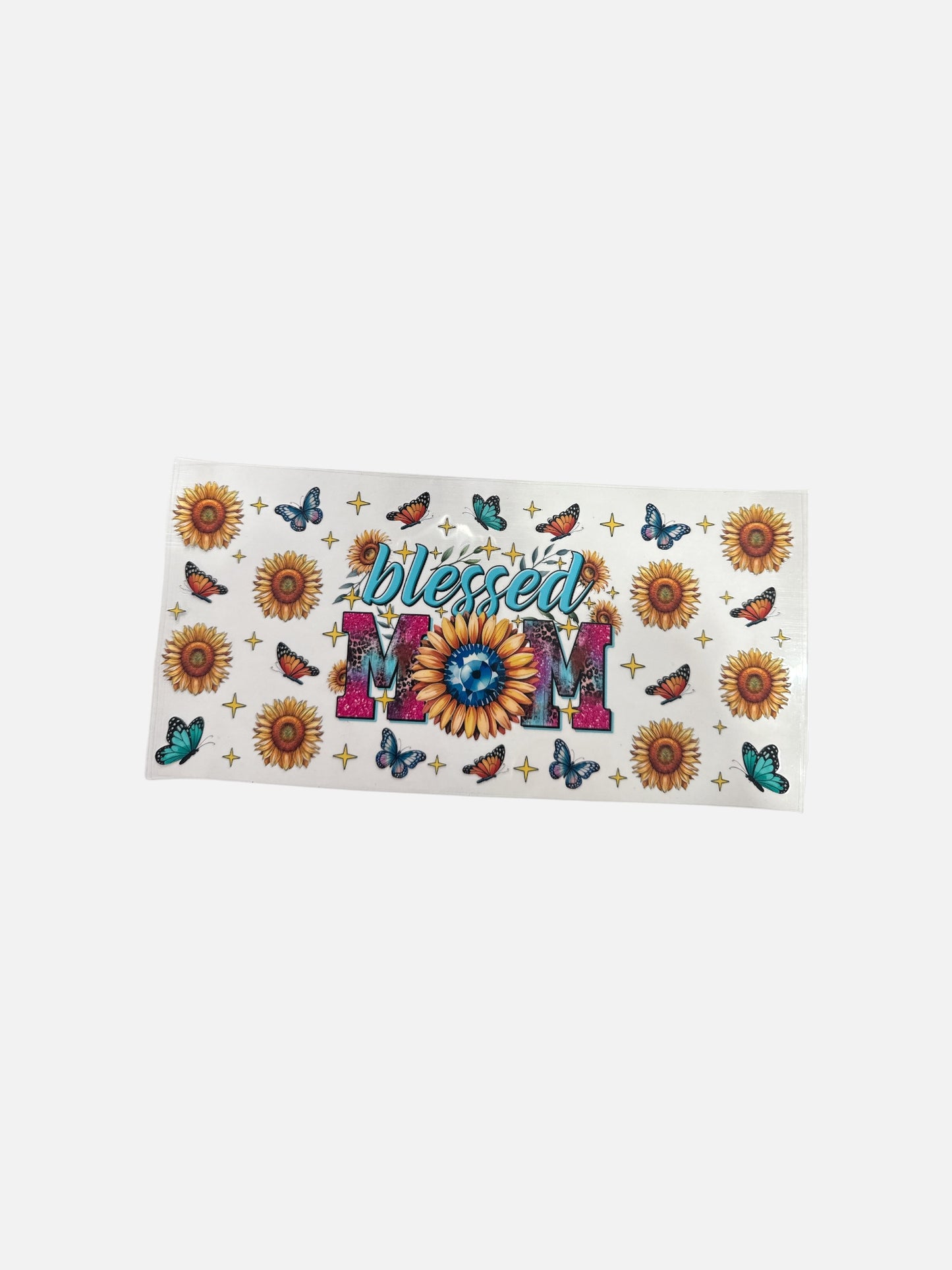 Blessed Mom UV DTF 16oz Cup Wrap, #524