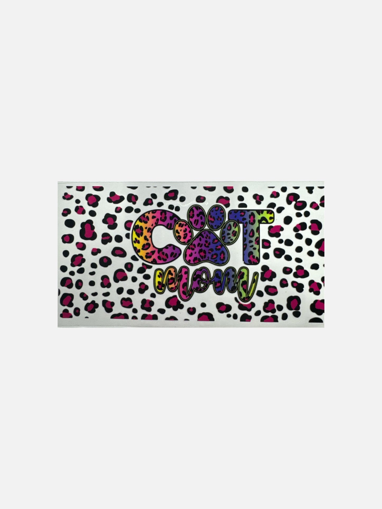 Cat Mom UV DTF 16oz Cup Wrap, #533