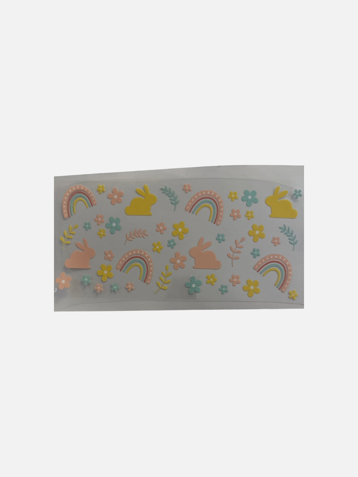 Bunnies and Rainbows 16oz UV DTF Cup Wrap Transfer for Cups #475