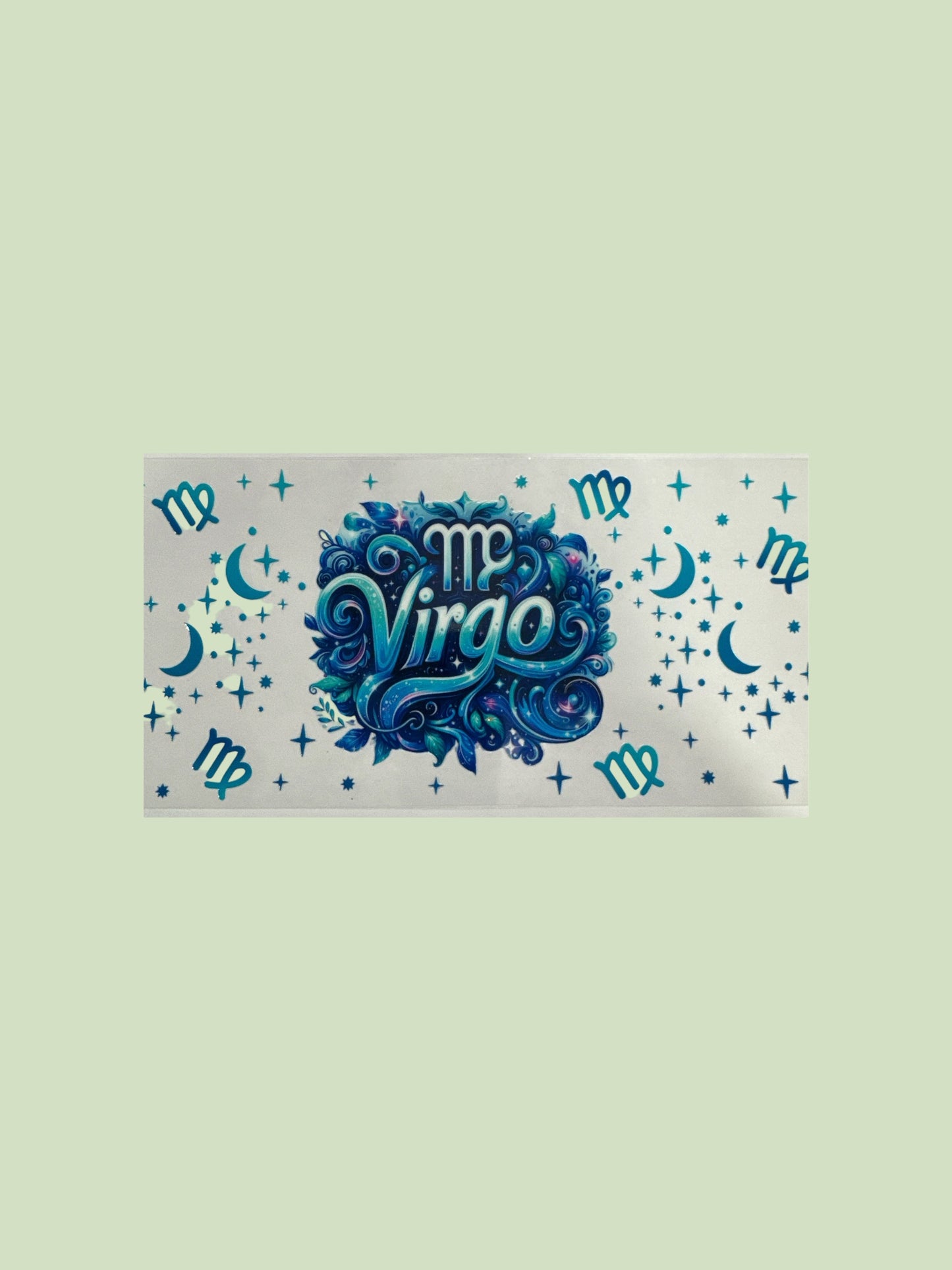 Virgo Zodiac Sign UV DTF 16oz Cup Wrap, #551 Tumbler Decal