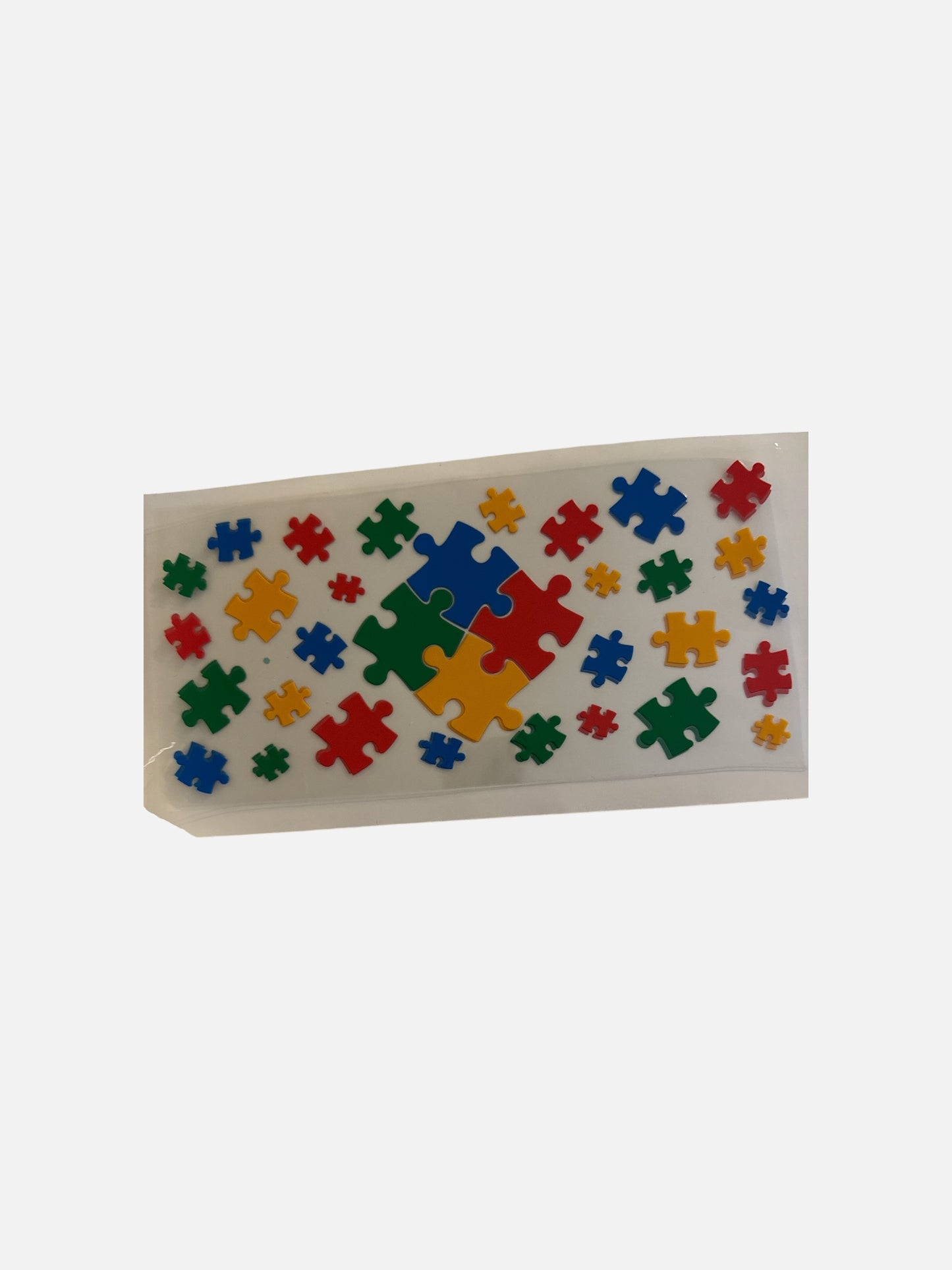 Puzzle Pieces UV DTF 16oz Cup Wrap, #486 Tumbler Decal