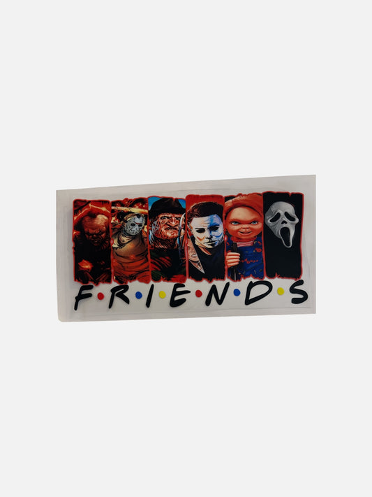 Friends Scary 16oz UV DTF Cup Wrap Transfer #460