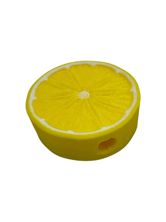 Lemon Wedge 3D Straw Topper – Drink Accessory for Tumblers