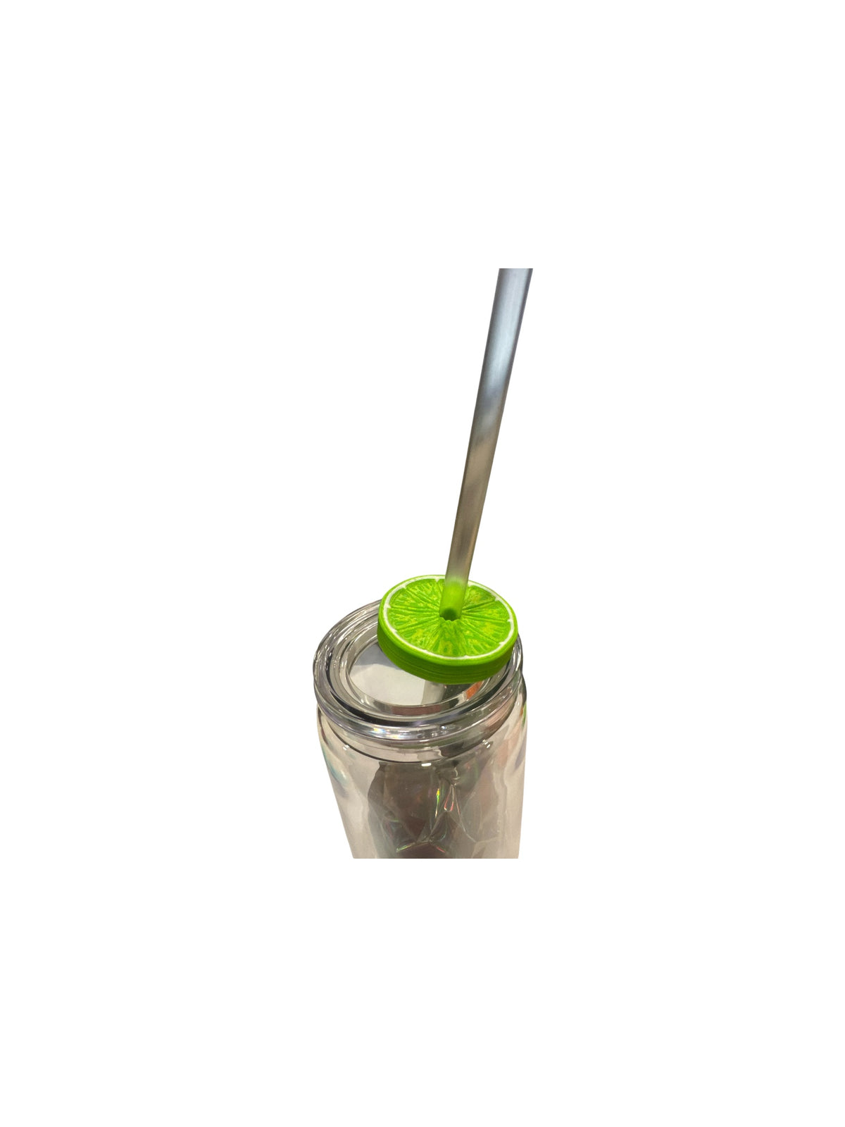 Lime Slice/Flat 3D Straw Topper – Drink Accessory for Tumblers