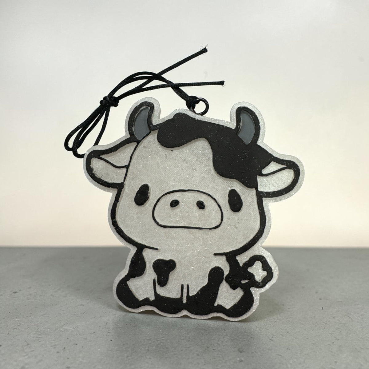 Pre Made Freshie Black and White Cow– Handmade Air Freshener