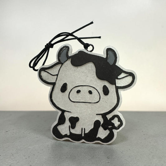 Pre Made Freshie Black and White Cow– Handmade Air Freshener