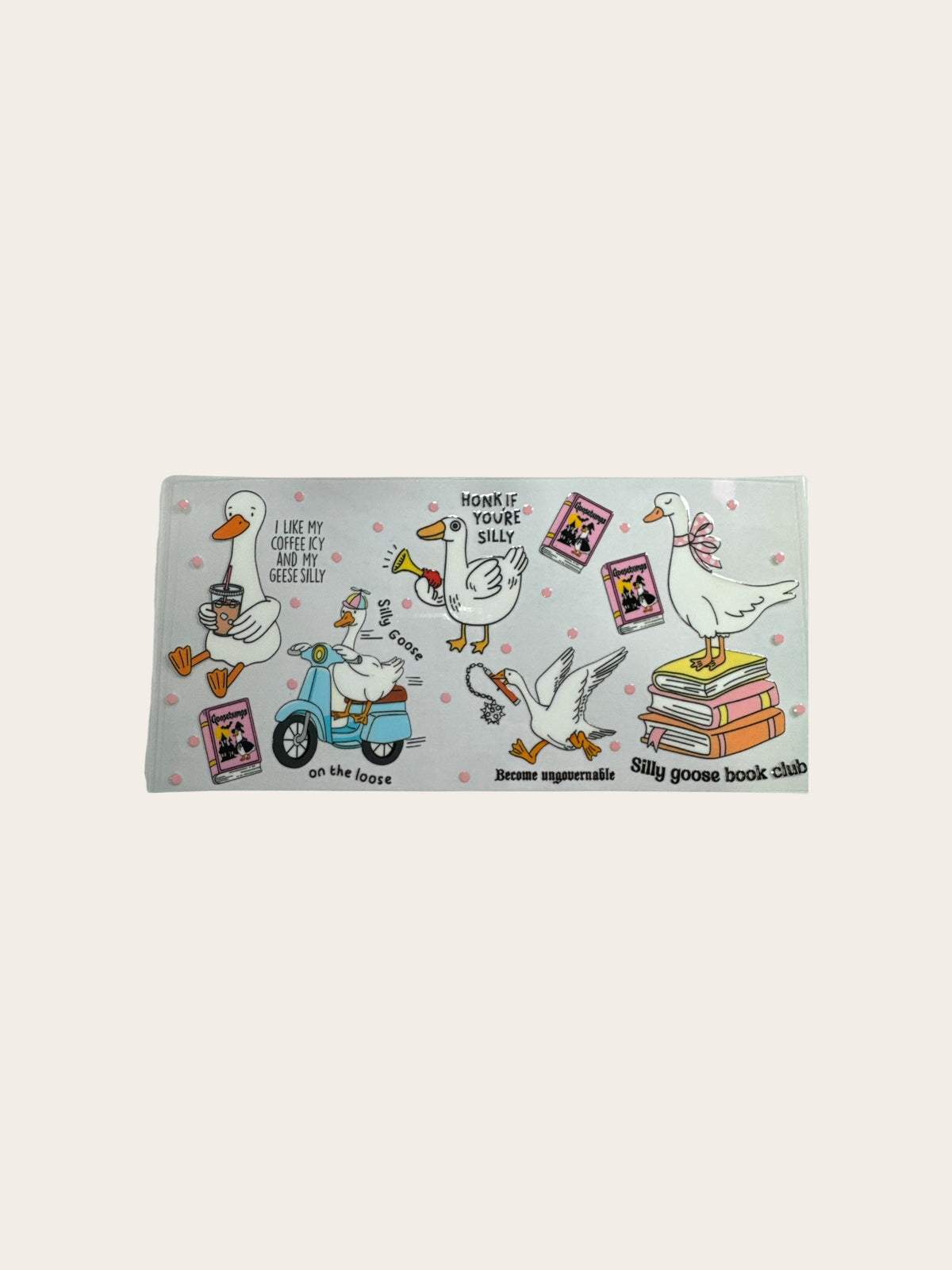 Silly Goose Wrap 16oz UV DTF Cup Wrap #680