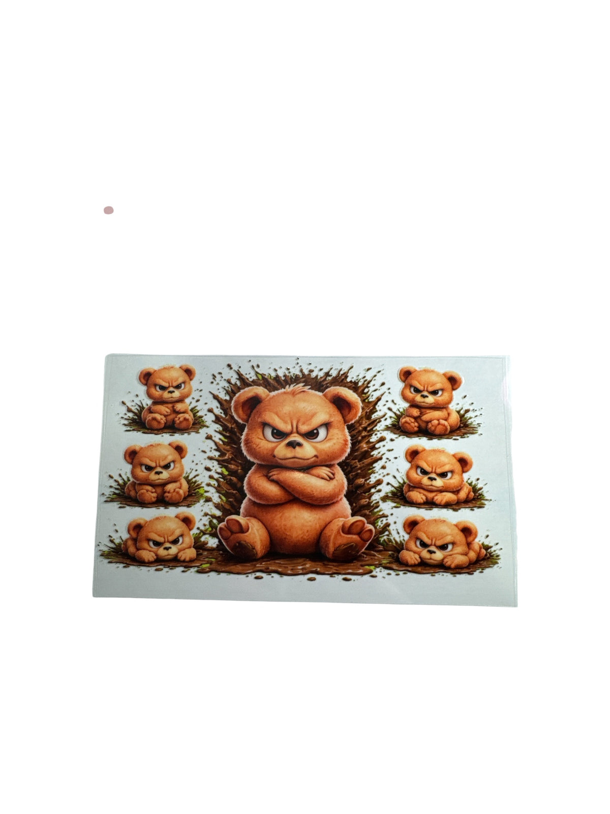 Angry Bear 16oz UV DTF Decal #685
