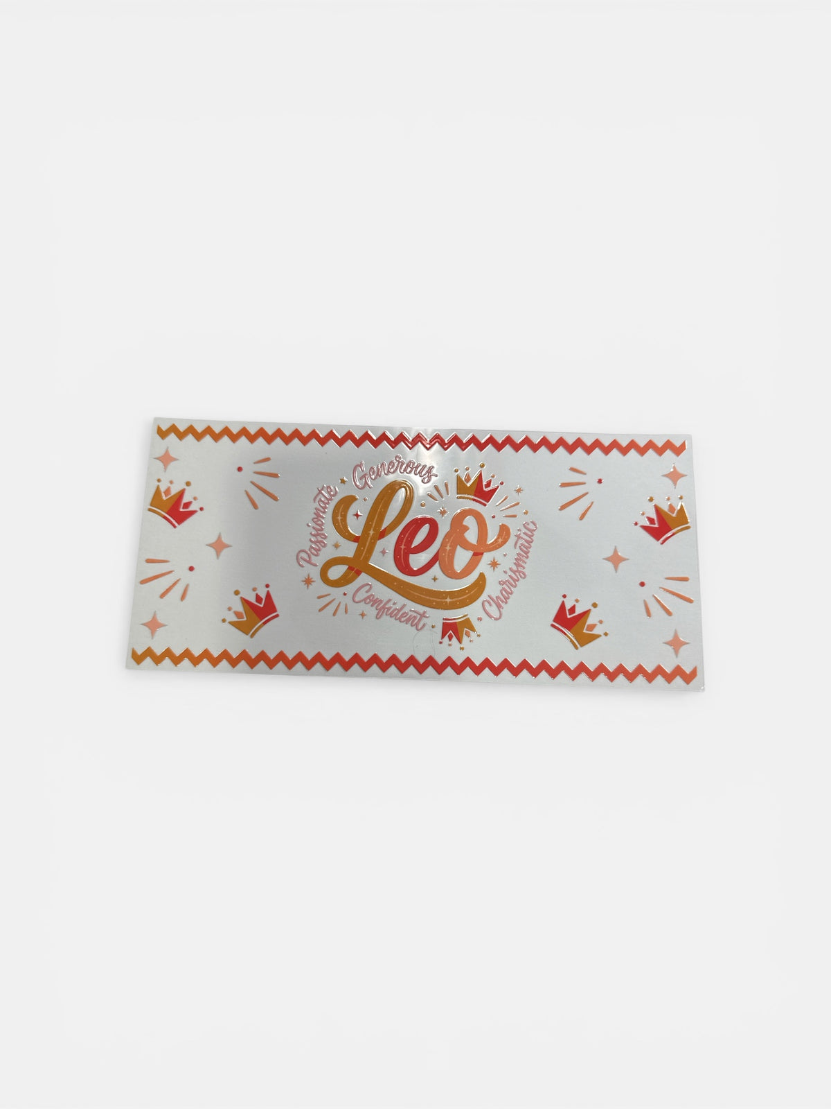 Choose A Zodiac CURSIVE WARM COLORS UVDTF Decals| Aquarius| Aries| Cancer| Capricorn| Gemini| Leo| Libra| Pisces| Sagittarius| Scorpio| Taurus| Virgo