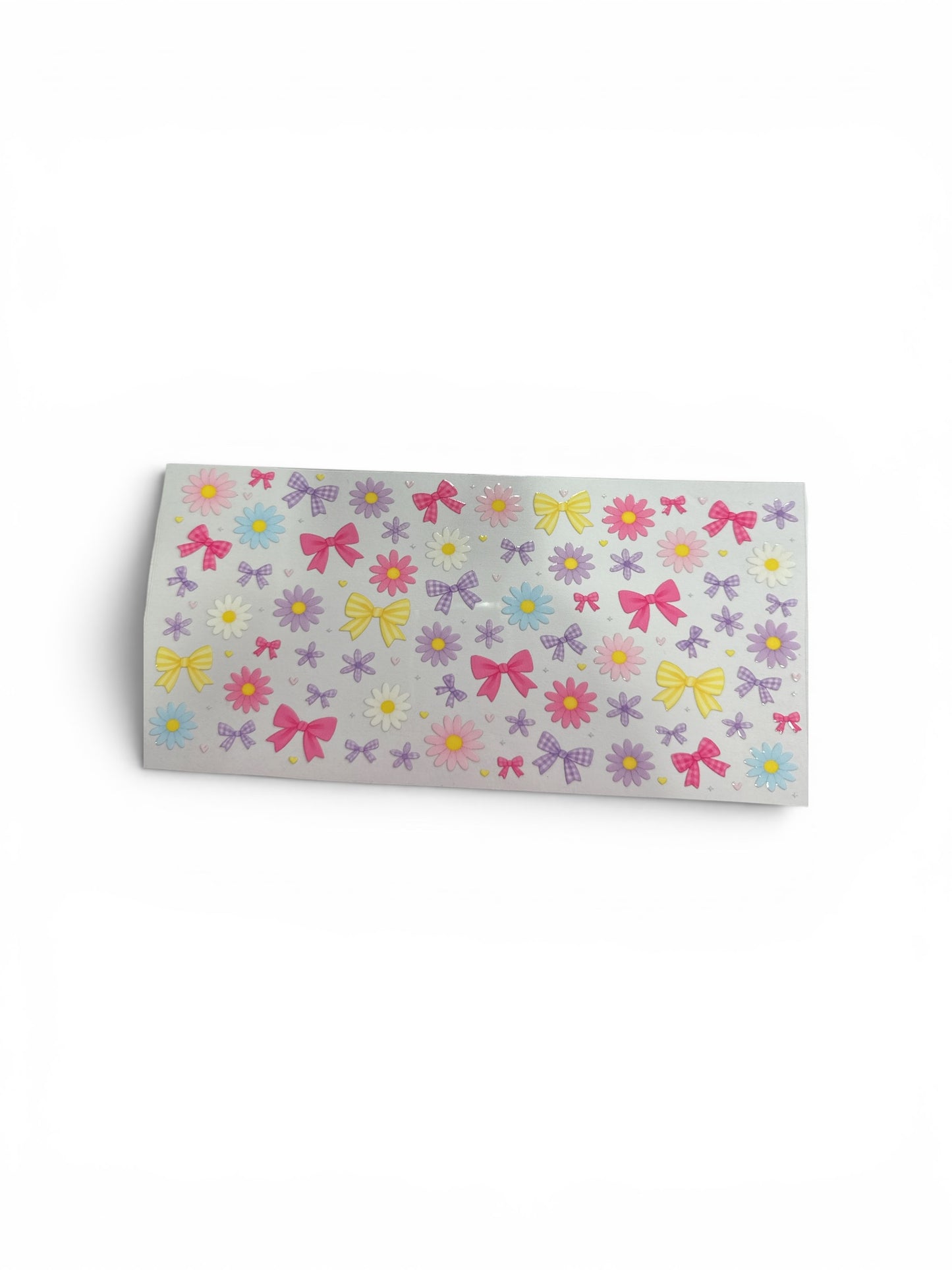 Daisy Flowers and Bows 16oz UV DTF Transfer for Cups #283