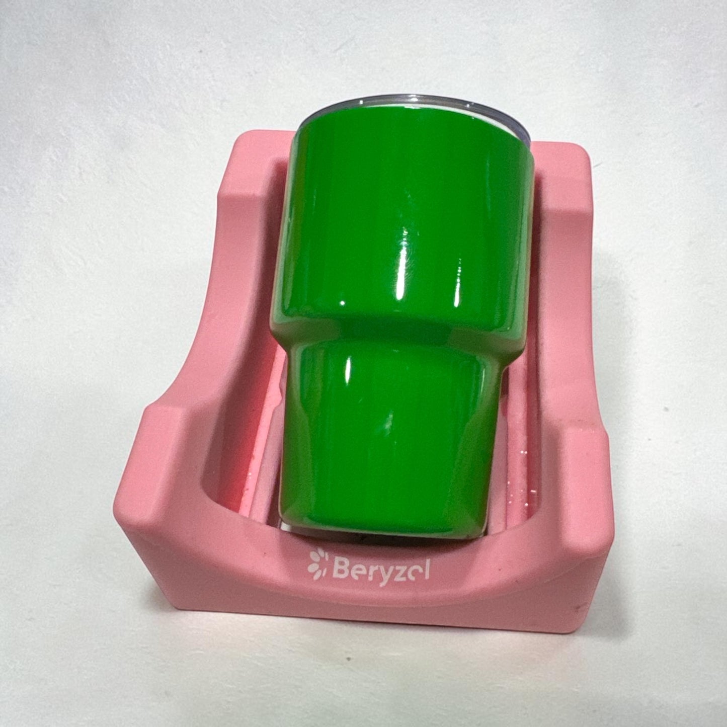 3 OZ Green Stainless Steel Double Wall Mugs with Lids and Straw