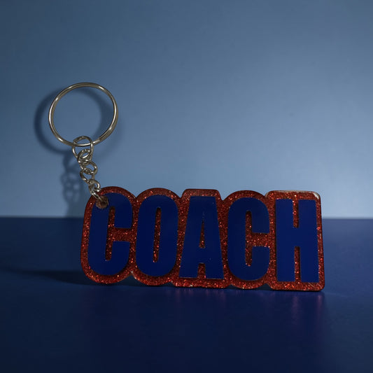 COACH Keychain Personalized with Name | Coach Appreciation Gift