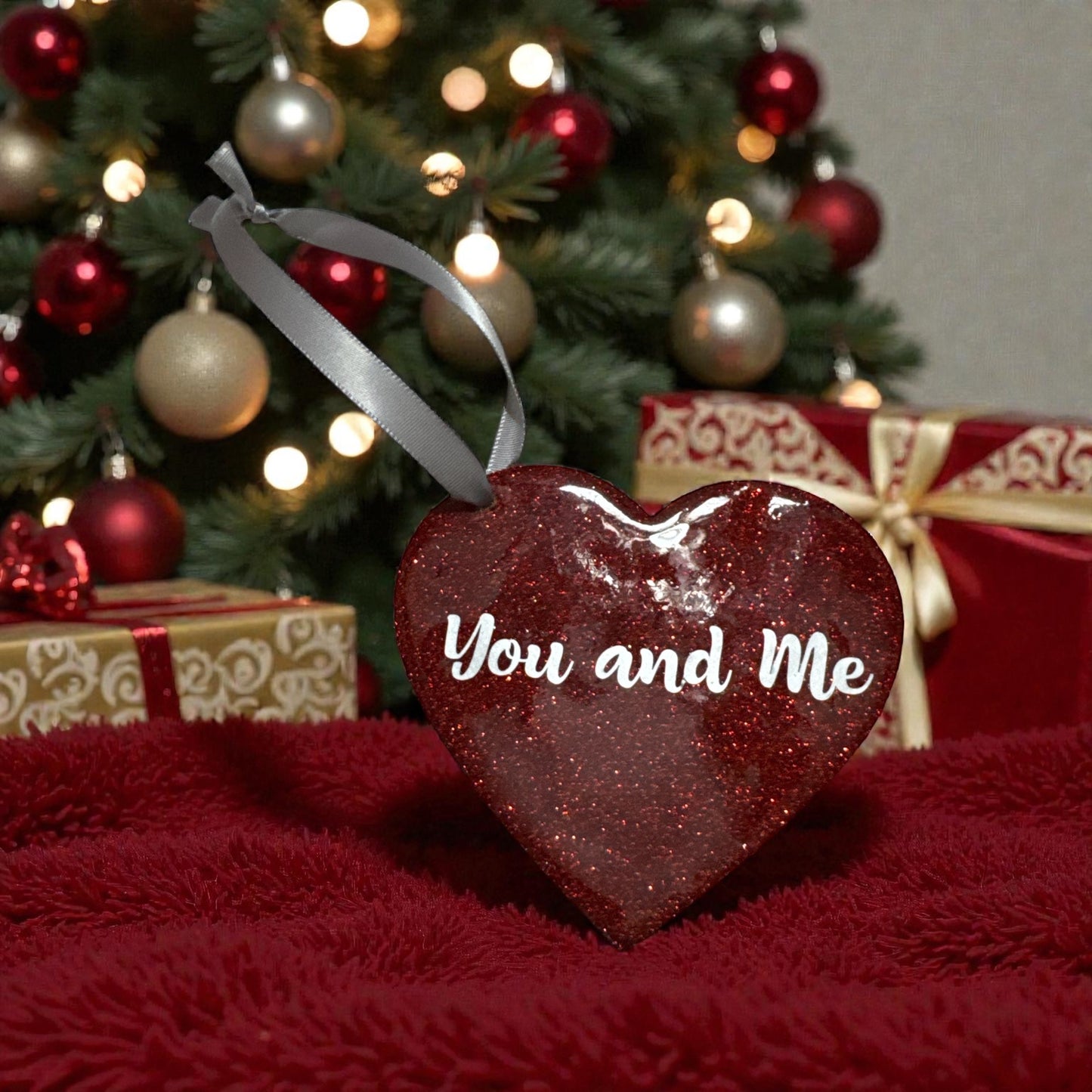 Heart Ornament 'YOU AND ME' – Custom Couple Keepsake