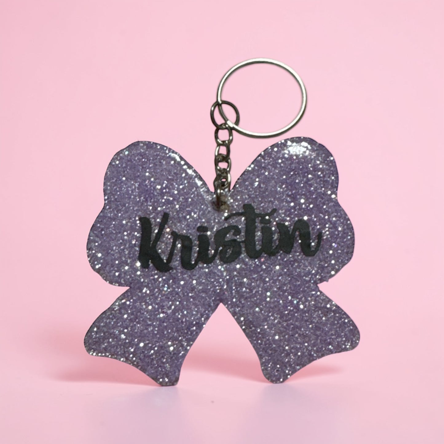 Cheer Bow Keychain with Custom Name| Cheerleader Bag Charm