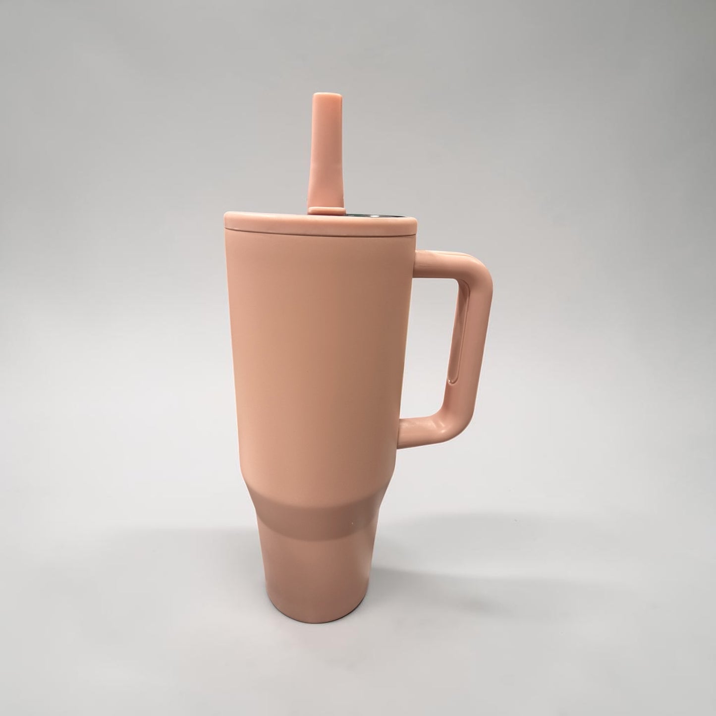 40oz Powder Coated Stainless Steel Tumbler with Handle LIGHT PINK