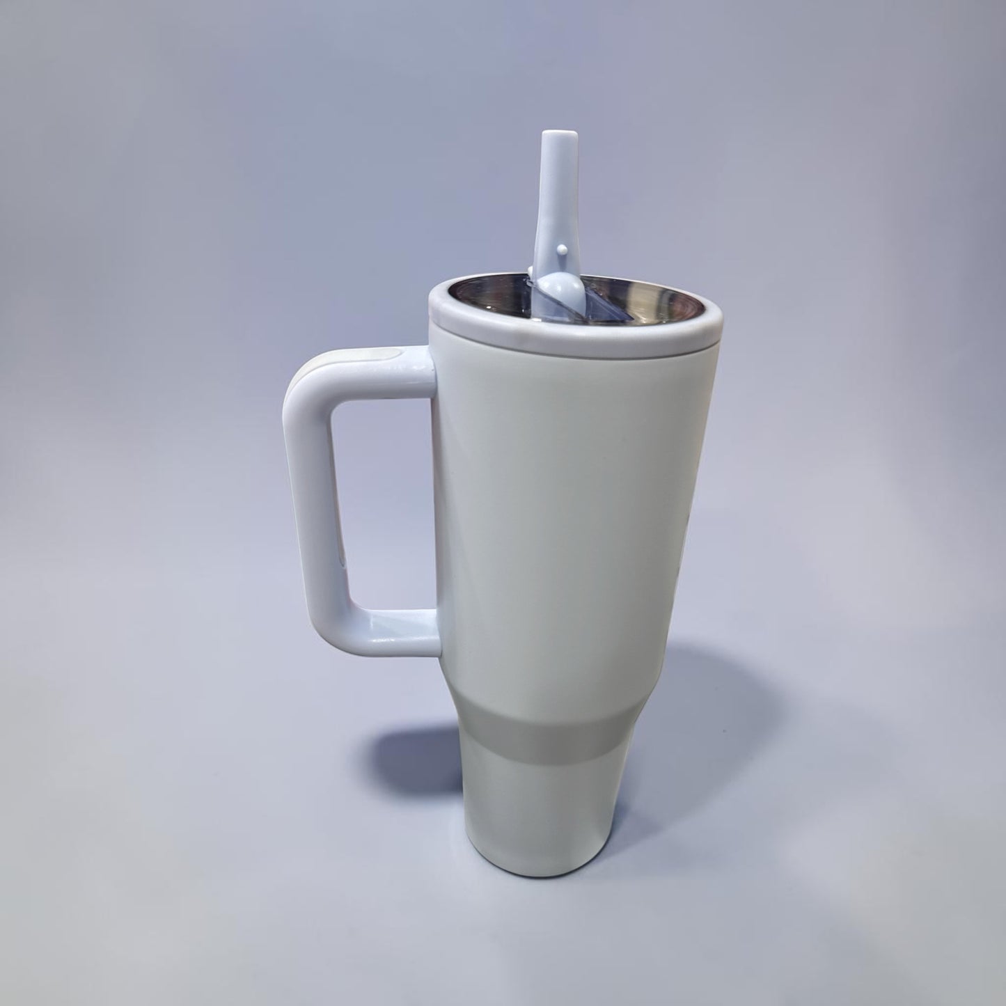 40oz Powder Coated Stainless Steel Tumbler with Handle PERIWINKLE BLUE