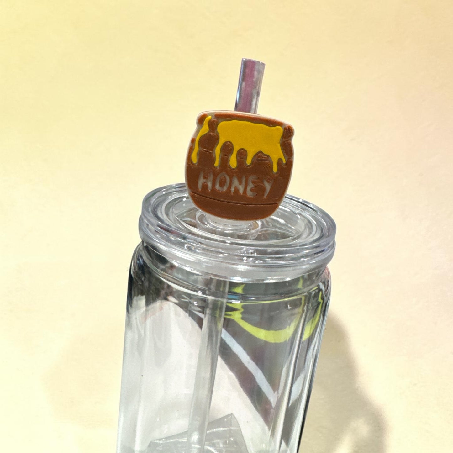 Honey Drip Straw Topper – Cute Silicone Drink Accessory for Tumblers
