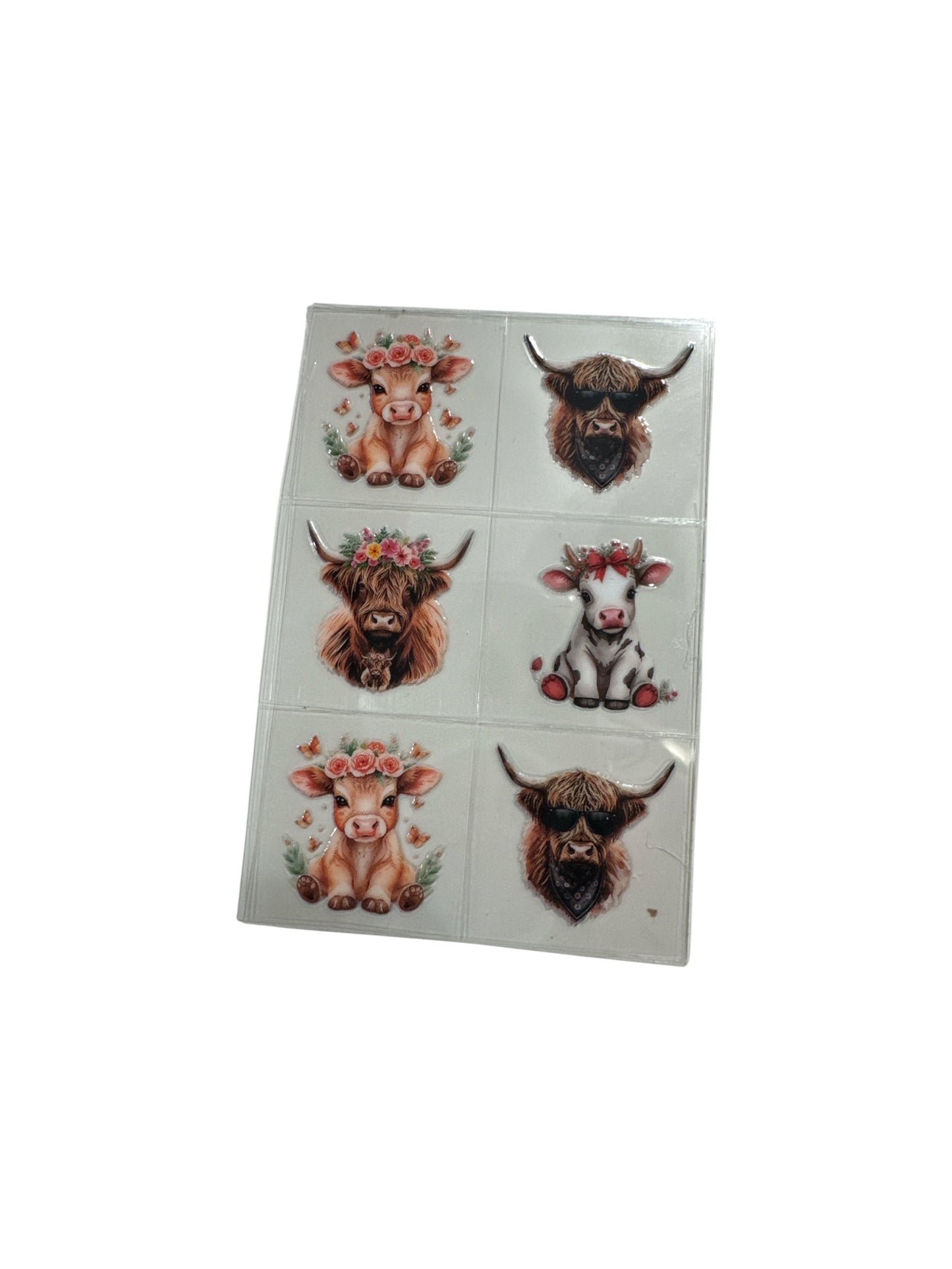 COWS #129 3 oz UV DTF Cup Wrap