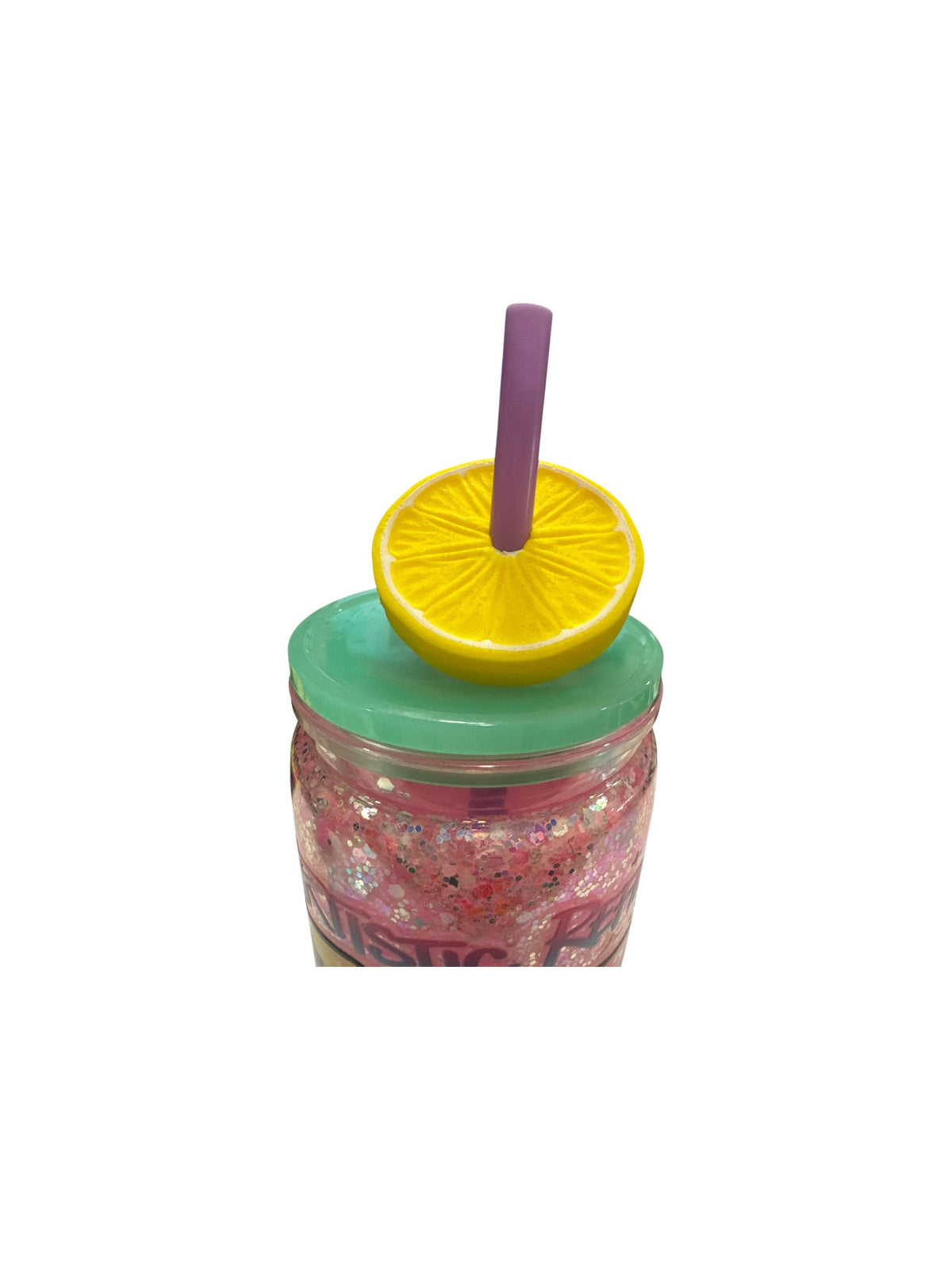 Lemon Slice/Slant 3D Straw Topper – Drink Accessory for Tumblers