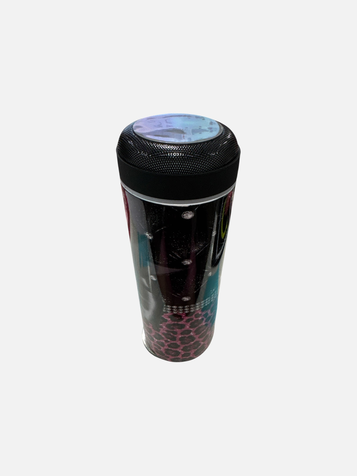Pink Leopard and Black Silk Bows 20oz Tumbler with Bluetooth Speaker — Sublimated Cup