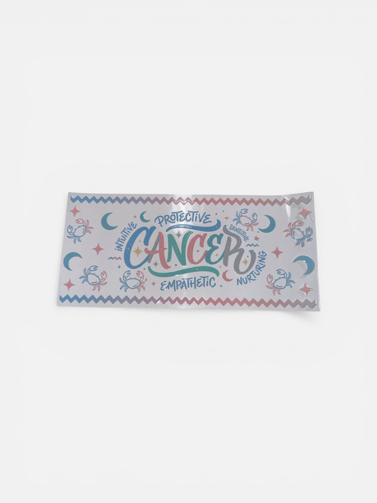 Choose A Zodiac CURSIVE WARM COLORS UVDTF Decals| Aquarius| Aries| Cancer| Capricorn| Gemini| Leo| Libra| Pisces| Sagittarius| Scorpio| Taurus| Virgo