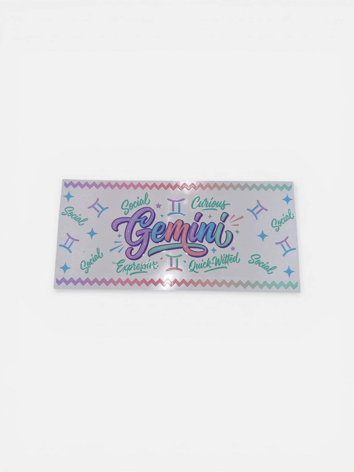 Choose A Zodiac CURSIVE WARM COLORS UVDTF Decals| Aquarius| Aries| Cancer| Capricorn| Gemini| Leo| Libra| Pisces| Sagittarius| Scorpio| Taurus| Virgo