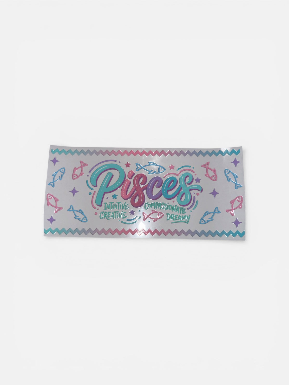 Choose A Zodiac CURSIVE WARM COLORS UVDTF Decals| Aquarius| Aries| Cancer| Capricorn| Gemini| Leo| Libra| Pisces| Sagittarius| Scorpio| Taurus| Virgo