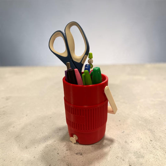 Cooler 3D Pencil Holder - Desk Accessory