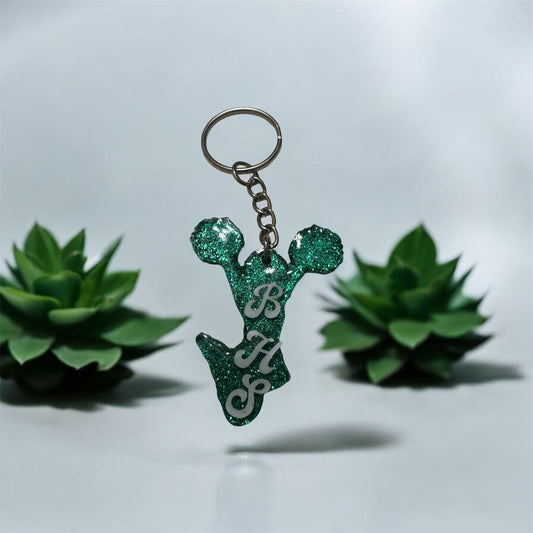Cheerleader with Poms Keychain 2INCH – Cute Spirit Pom Pom Bag Charm
