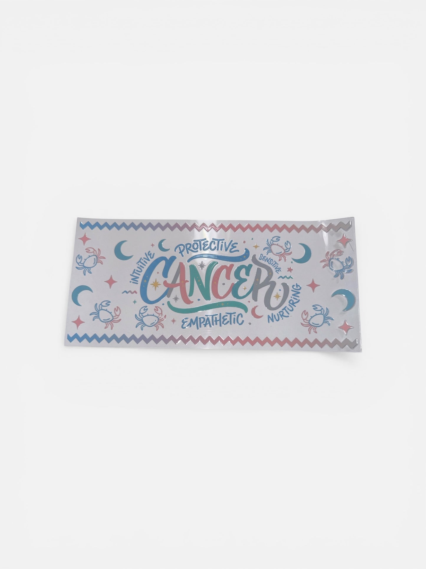 Cancer Zodiac Sign UV DTF 16oz Cup Wrap, #205 Tumbler Decal