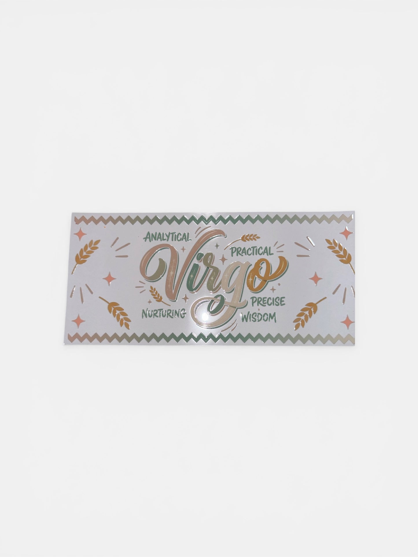 Virgo Zodiac Sign UV DTF 16oz Cup Wrap, #233 Tumbler Decal