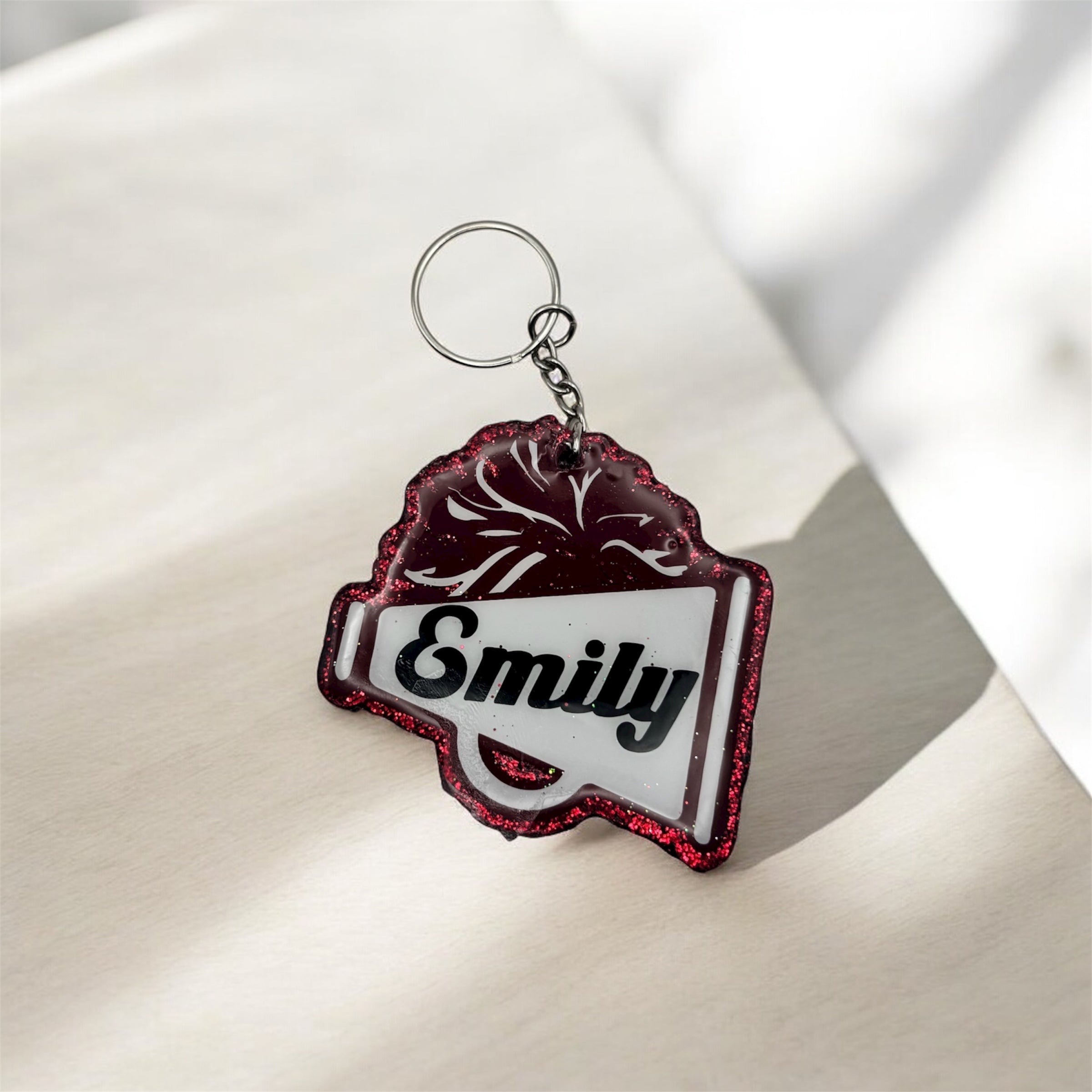 Megaphone with Pom| Cheerleading Keychain – KNGCrafts
