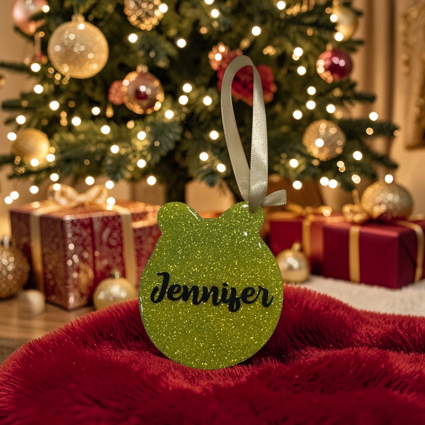 Tennis Ball Hanging Ornament – 3 Inch Sport Team Decoration