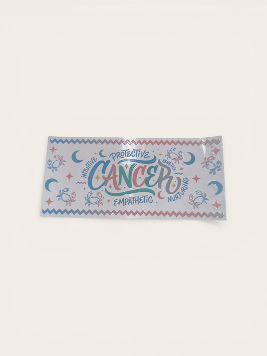 Cancer Zodiac Sign UV DTF 16oz Cup Wrap, #205 Tumbler Decal