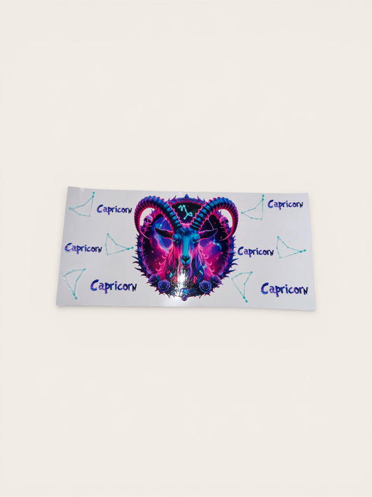 Capricorn Zodiac Sign UV DTF 16oz Cup Wrap, #206 Tumbler Decal