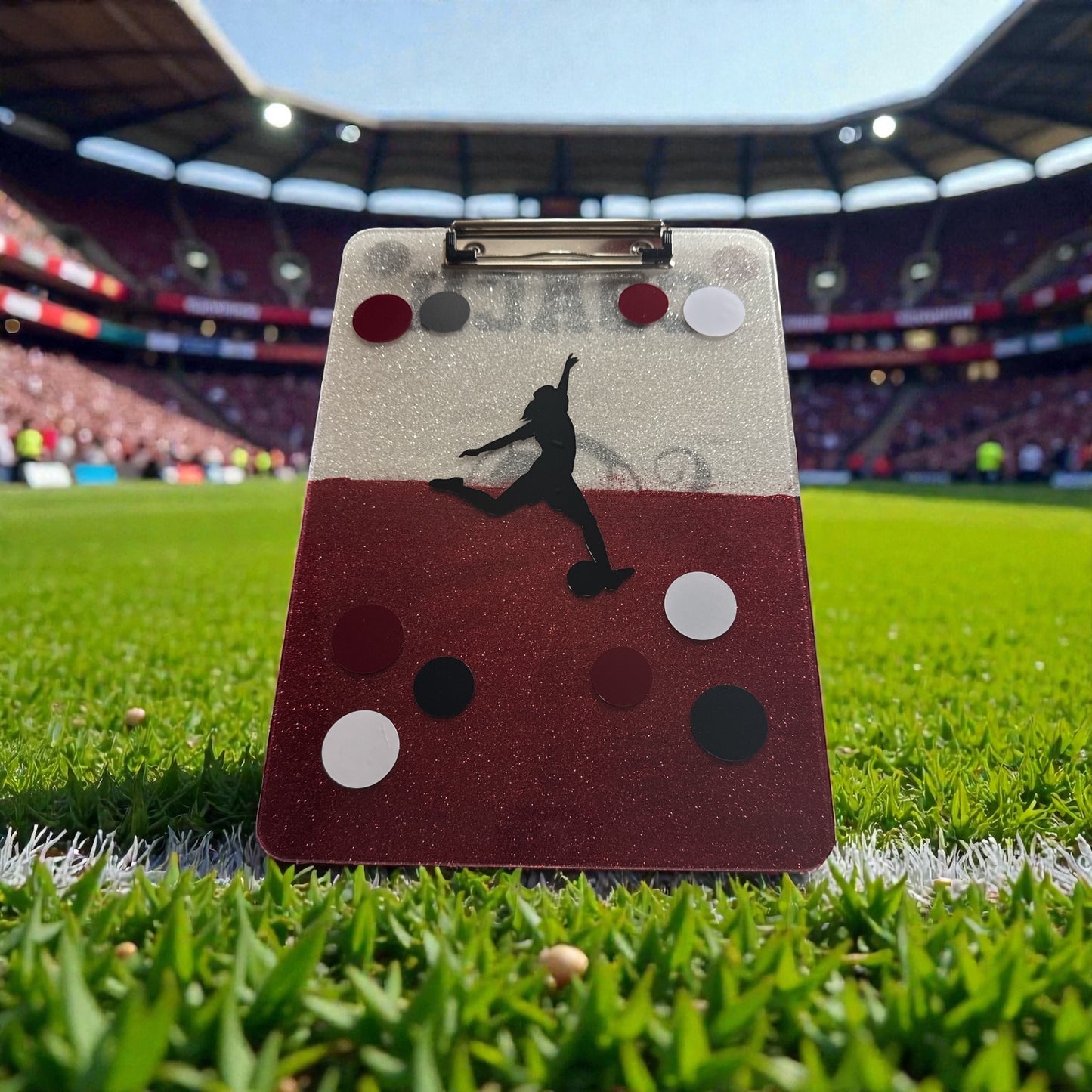 Coach Custom Glitter Clipboard – Personalized Sparkle Game Day Board