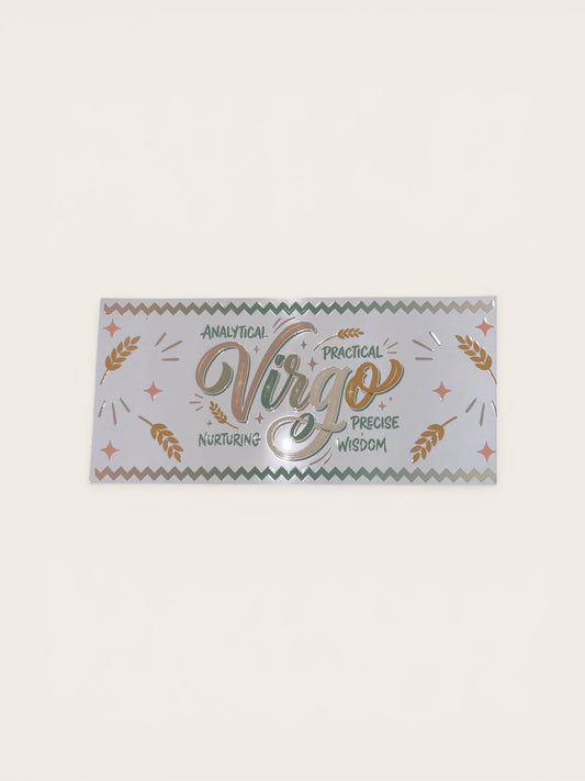 Virgo Zodiac Sign UV DTF 16oz Cup Wrap, #233 Tumbler Decal