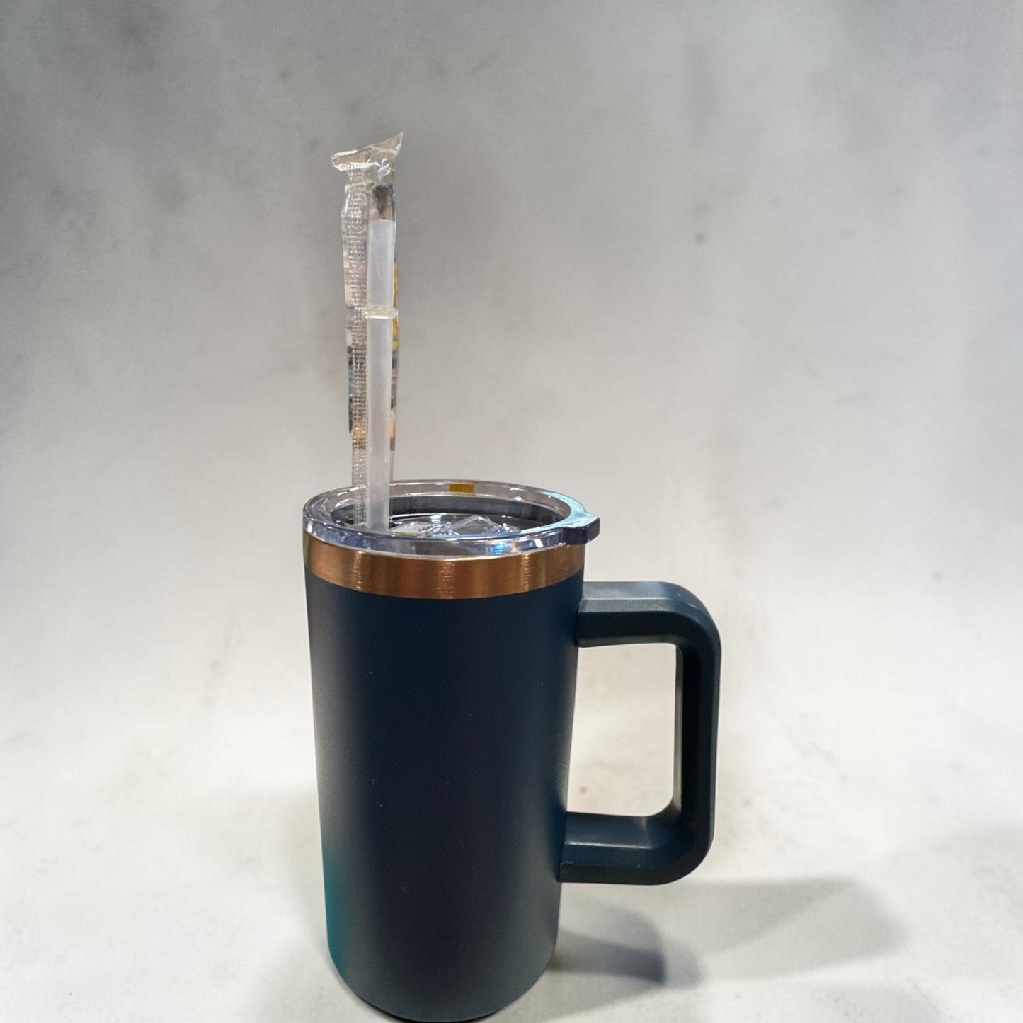 22 OZ Blue Stainless Steel Double Wall Mug with Lids and Straw (Copy)