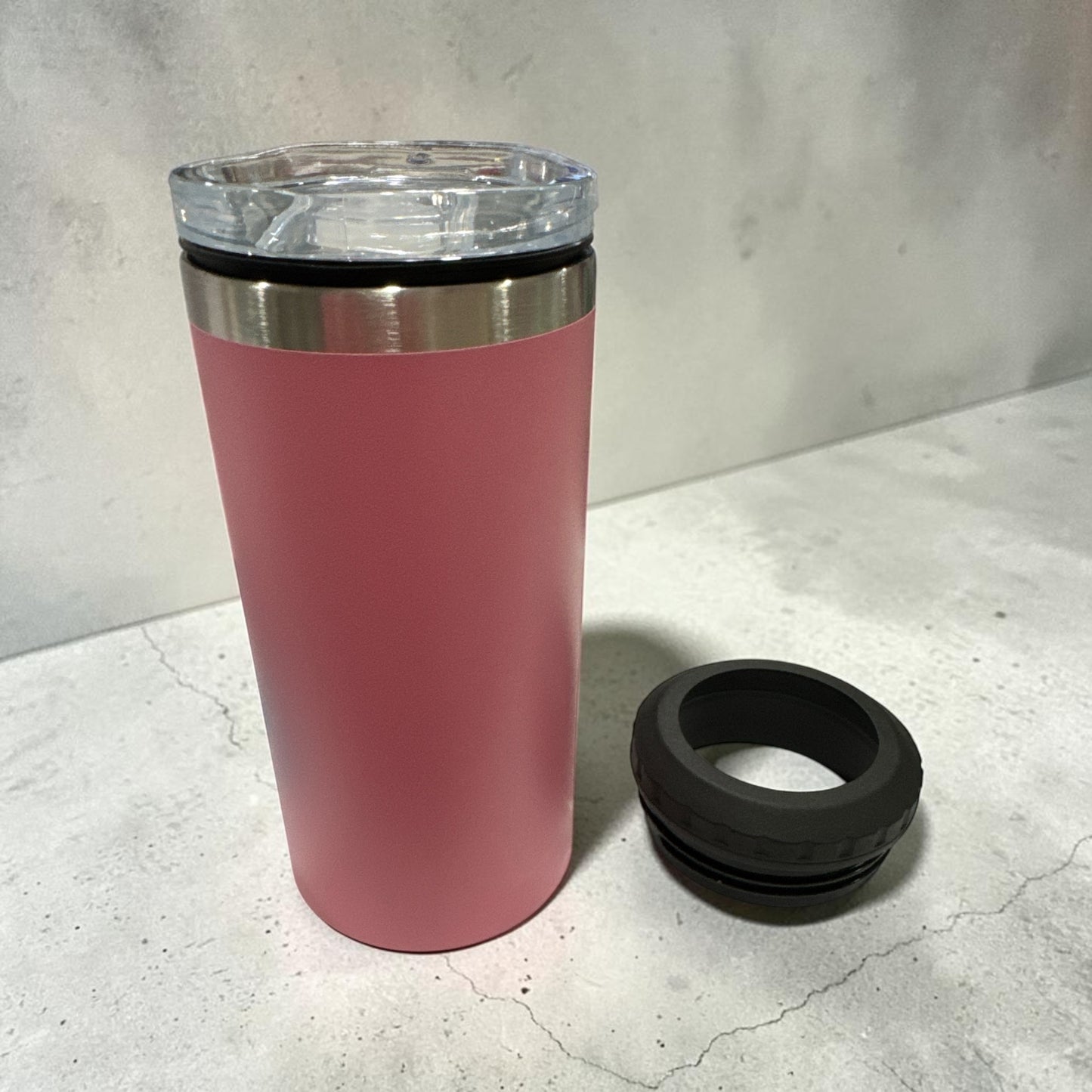 16oz Can Cooler 4 in 1 with Opener Stainless Steel