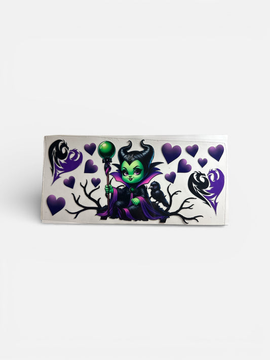 Spooky Princess 16oz UV DTF Cup Wrap Decal #132