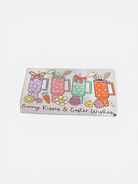 Tumblers with Bunny Ears Easter Theme 16oz UV DTF Cup Wrap Transfer for Cups #325