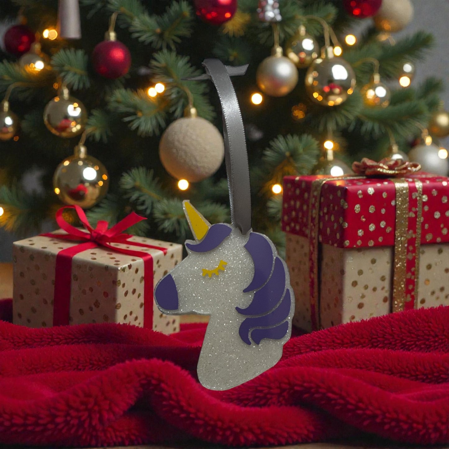 Unicorn Ornament – Magical Rainbow Christmas Decoration, Gift for Kids & Unicorn Lovers