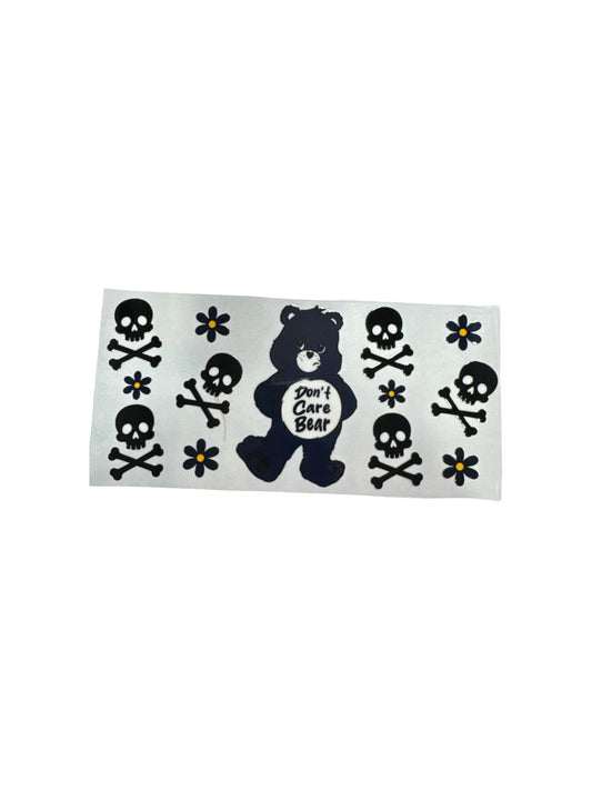 Bear (Don't Care Bear)- 16oz UV DTF Cup Wrap Transfer for Cups #392